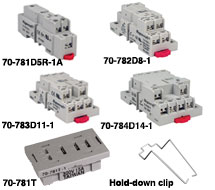 Magnecraft Relay Sockets 70-781D5-1, 70-782D-1, 70-783D-1, 70-784D-1
